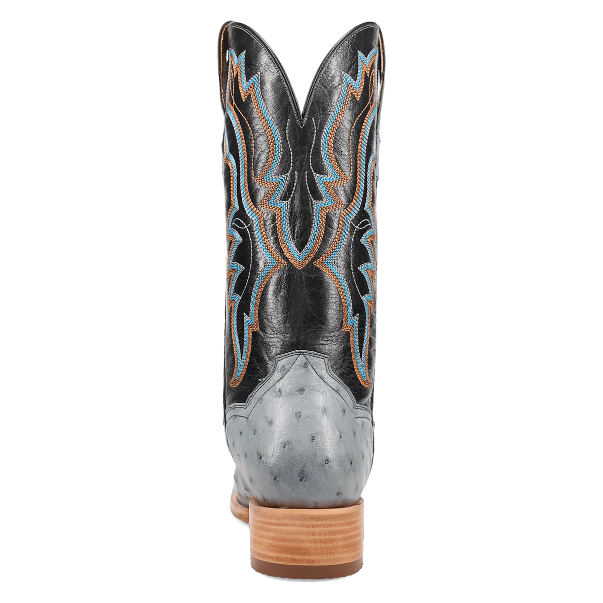 Dan Post® Brady Full Quill Ostrich Boot – DP5191 (Tan Ostrich / Navy Shaft)