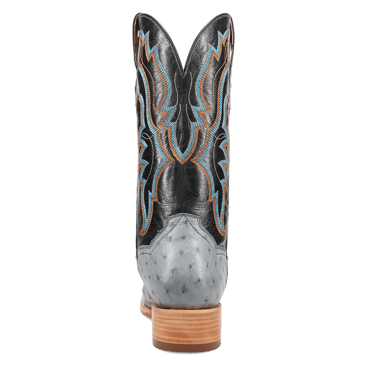 Dan Post® Brady Full Quill Ostrich Boot – DP5191 (Tan Ostrich / Navy Shaft)