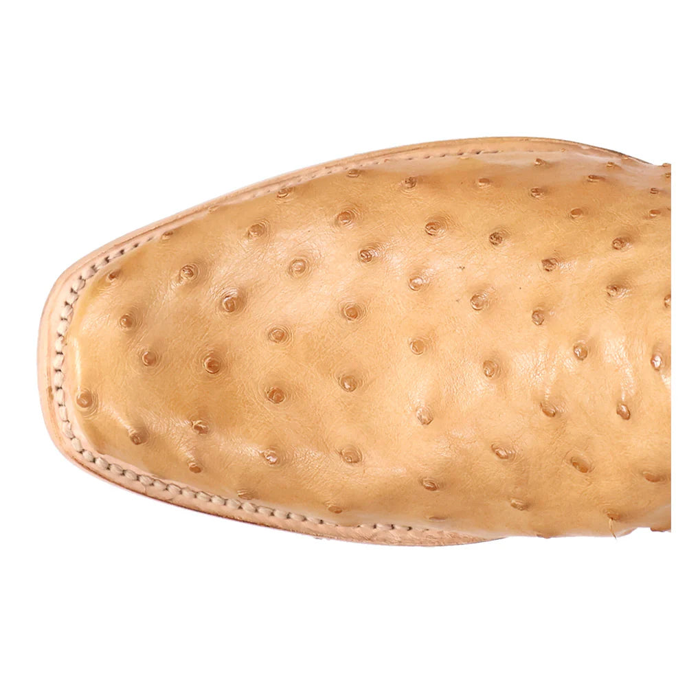 Dan Post® Men’s Brady Full Quill Ostrich Western Boots – Tan & Blue (DP5191)