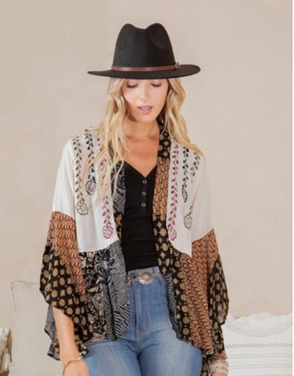 PEARL OVERLAY WITH STITCHED FLOWERS