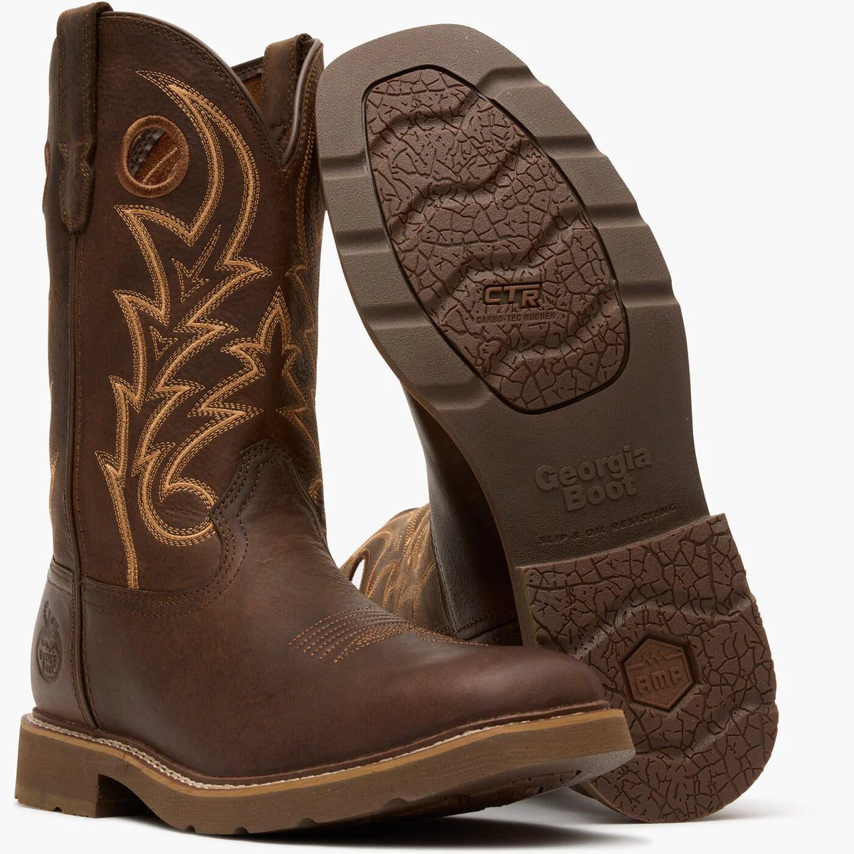 Georgia Boot Core 37 11" Steel Toe Western Pull-On Work Boot | GB00727