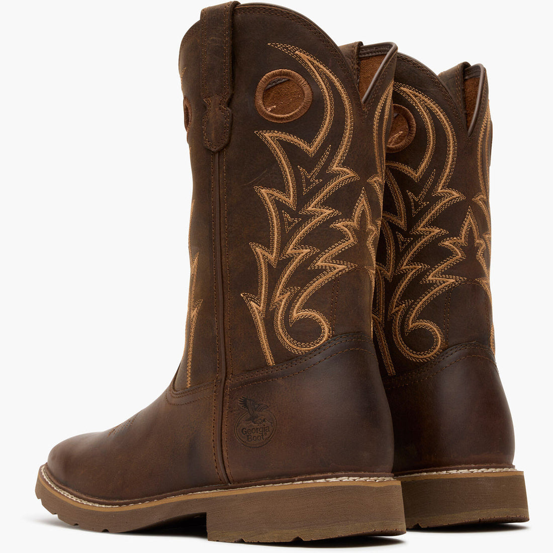 Georgia Boot Core 37 11" Steel Toe Western Pull-On Work Boot | GB00727
