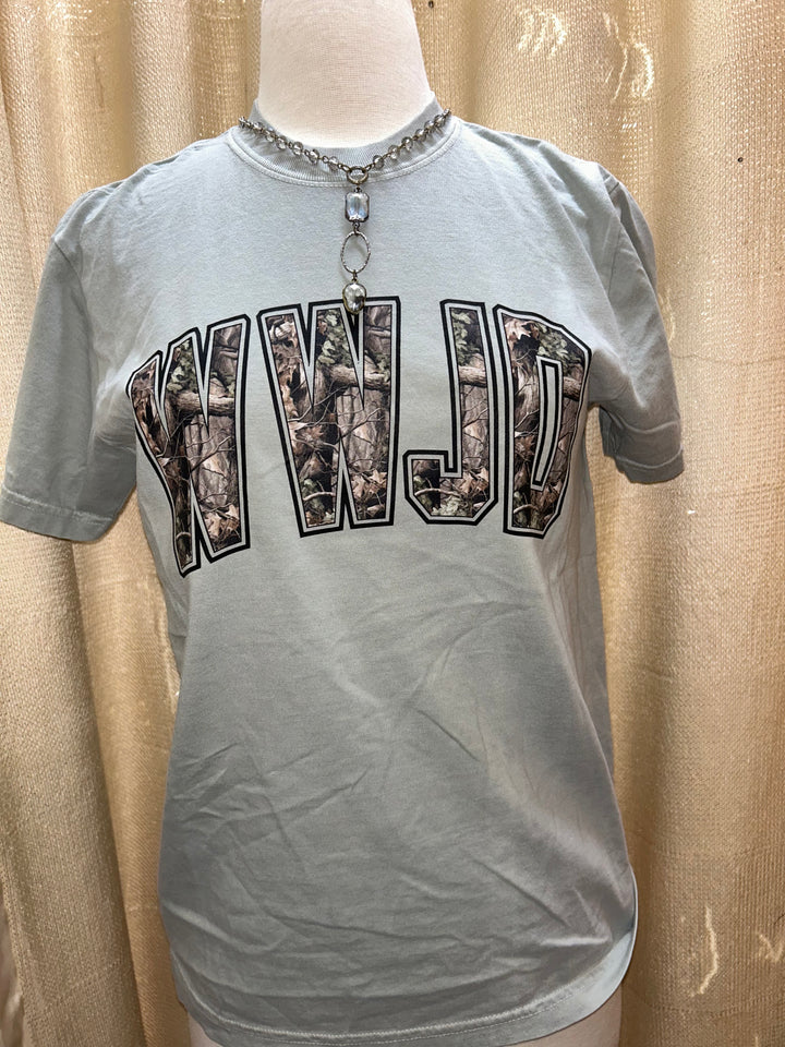 WWJD” Camo Shirt
