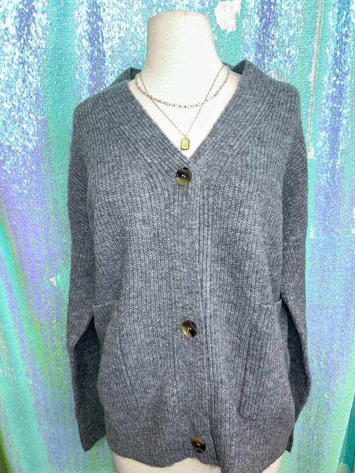 Heather Gray Cardigan – DZ25F346