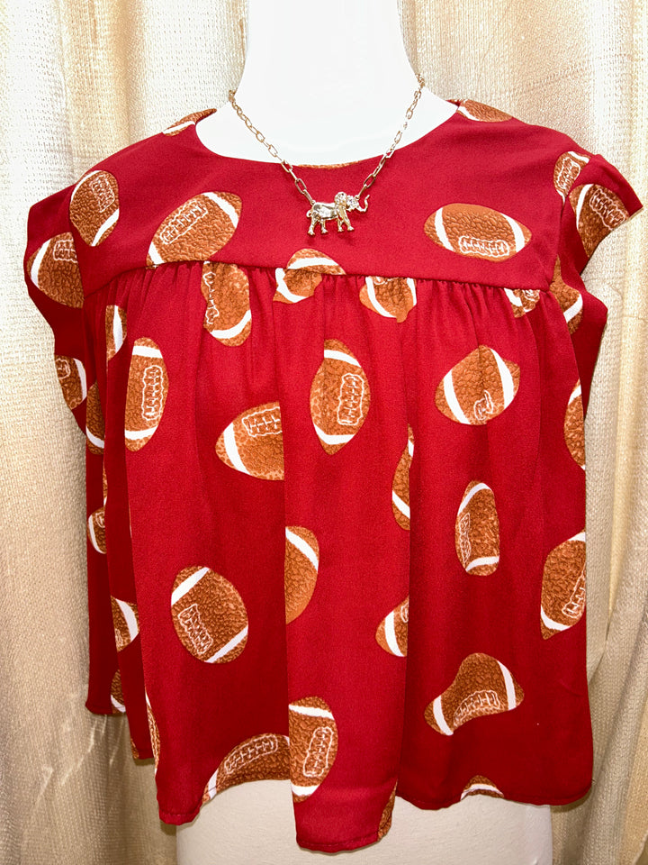 Go Crimson Football Shirt