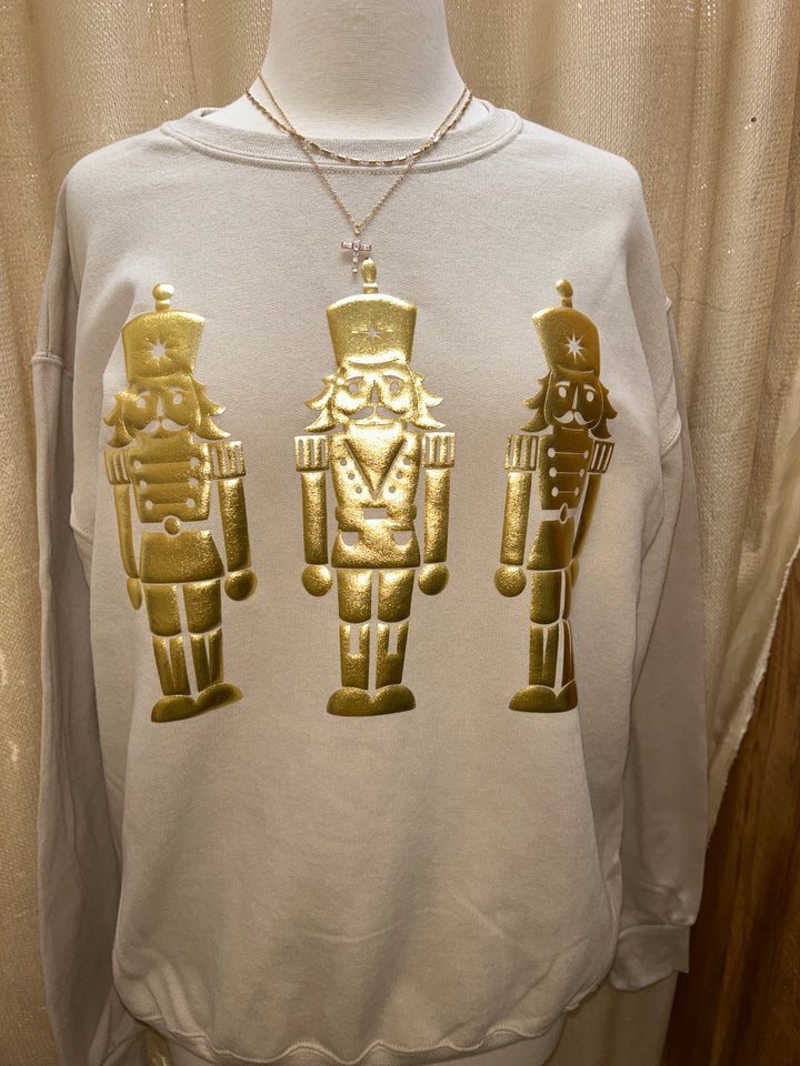 Nutcracker Gold Puff Sweatshirt