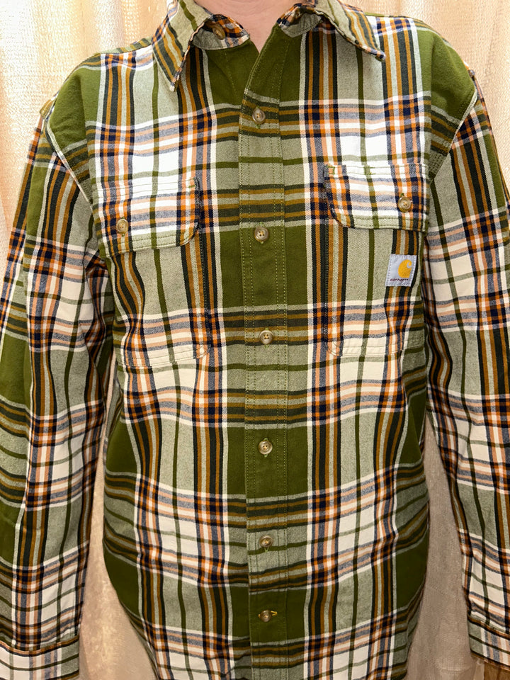 Carhartt Loose Fit Heavyweight Plaid Flannel Shirt (107013)