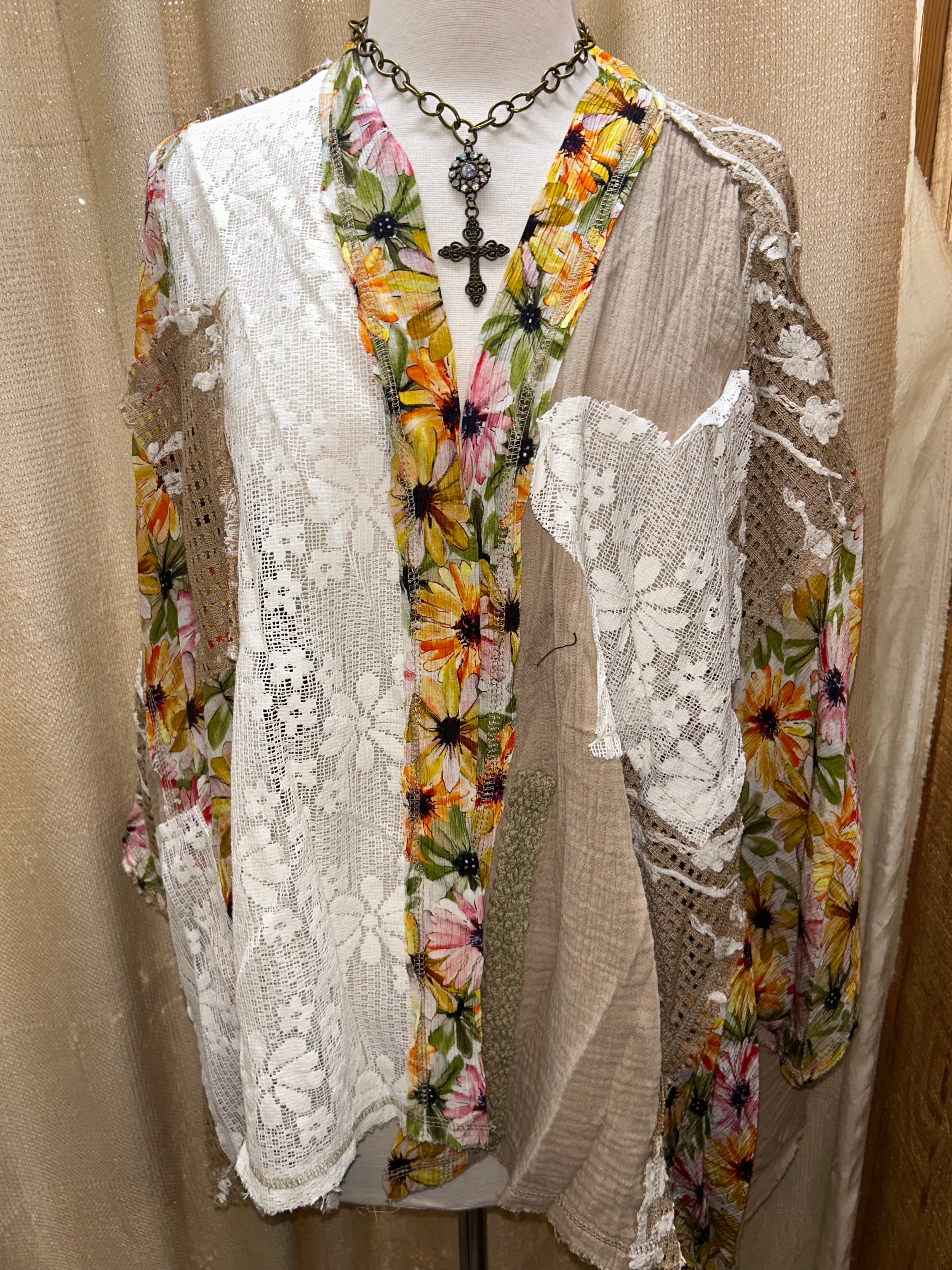 Mocha Flower Cardigan – YKT1377