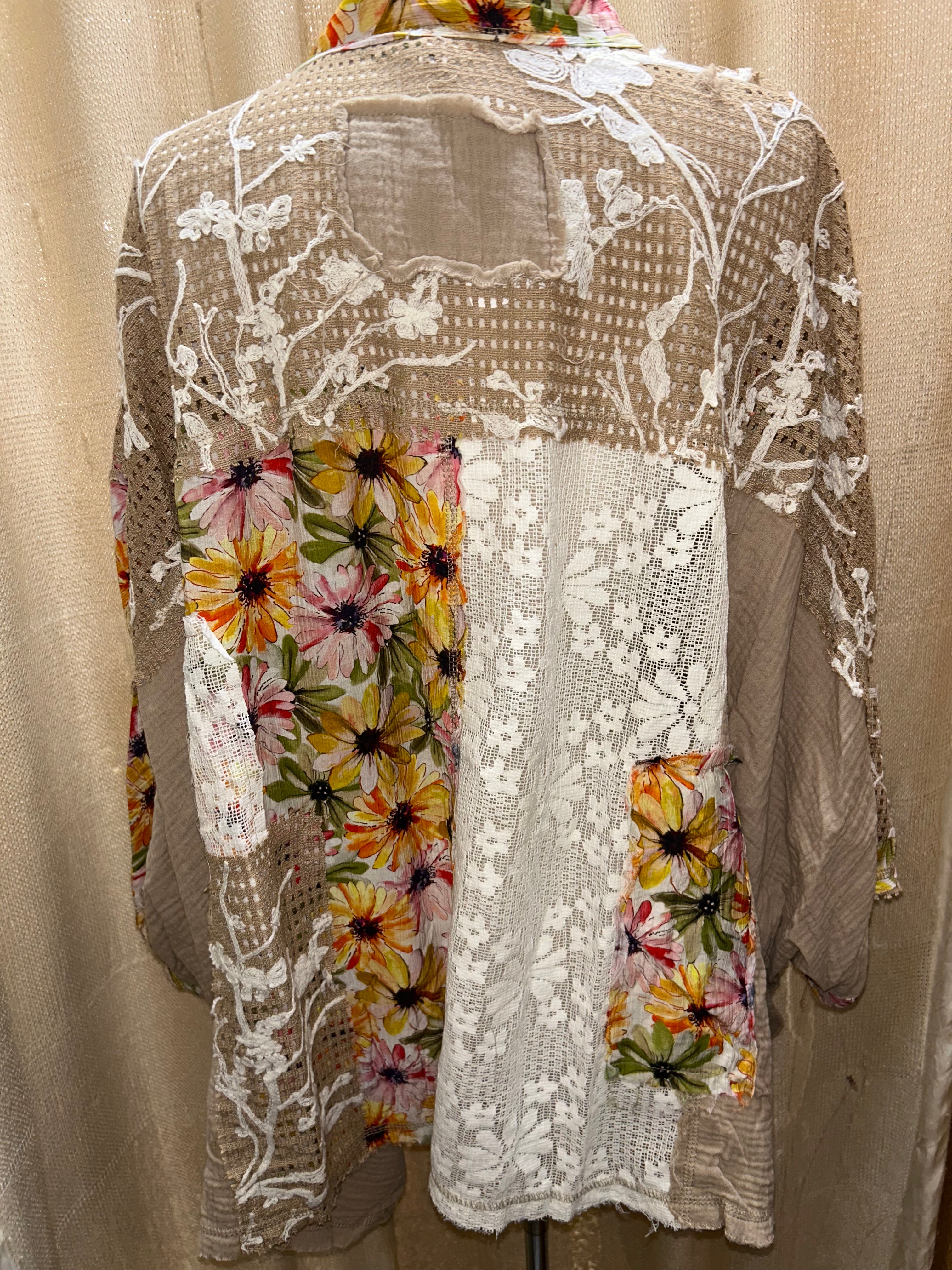 Mocha Flower Cardigan – YKT1377