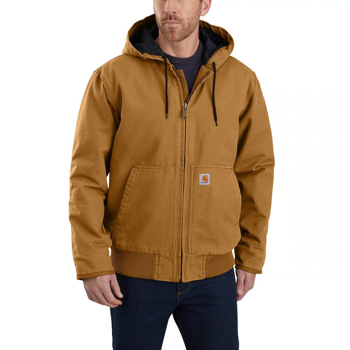 Carhartt Men’s Insulated Active Jac – 12 oz Washed Duck Canvas – Loose Fit (Style 104050)