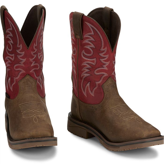 Justin Thorn 11-Inch Met Guard Composite Toe Boot – Peanut (Waterproof)SE4753