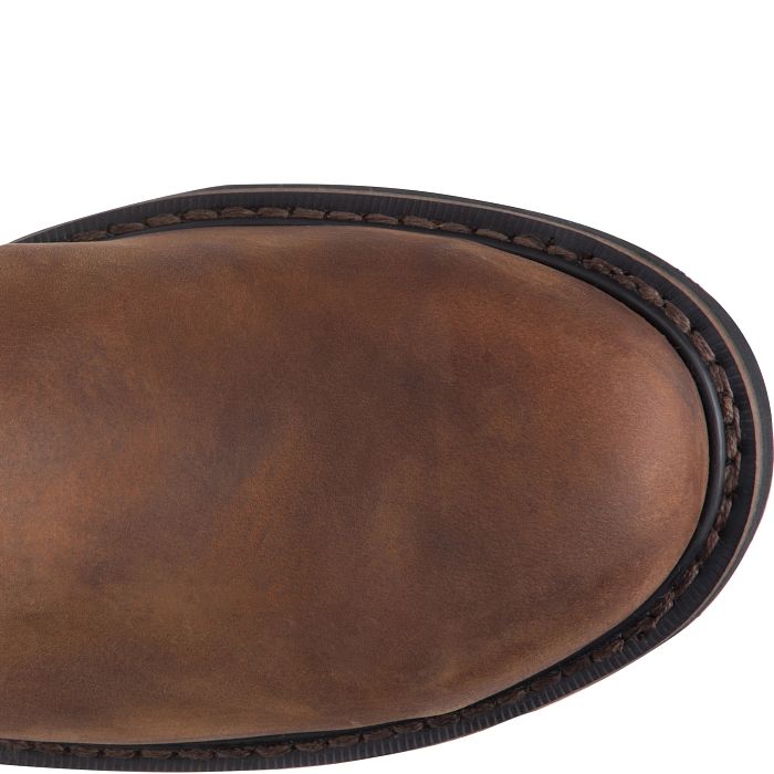 Justin Work Boot “Drywall” 10-Inch Pull-On Steel Toe Waterproof – Whiskey