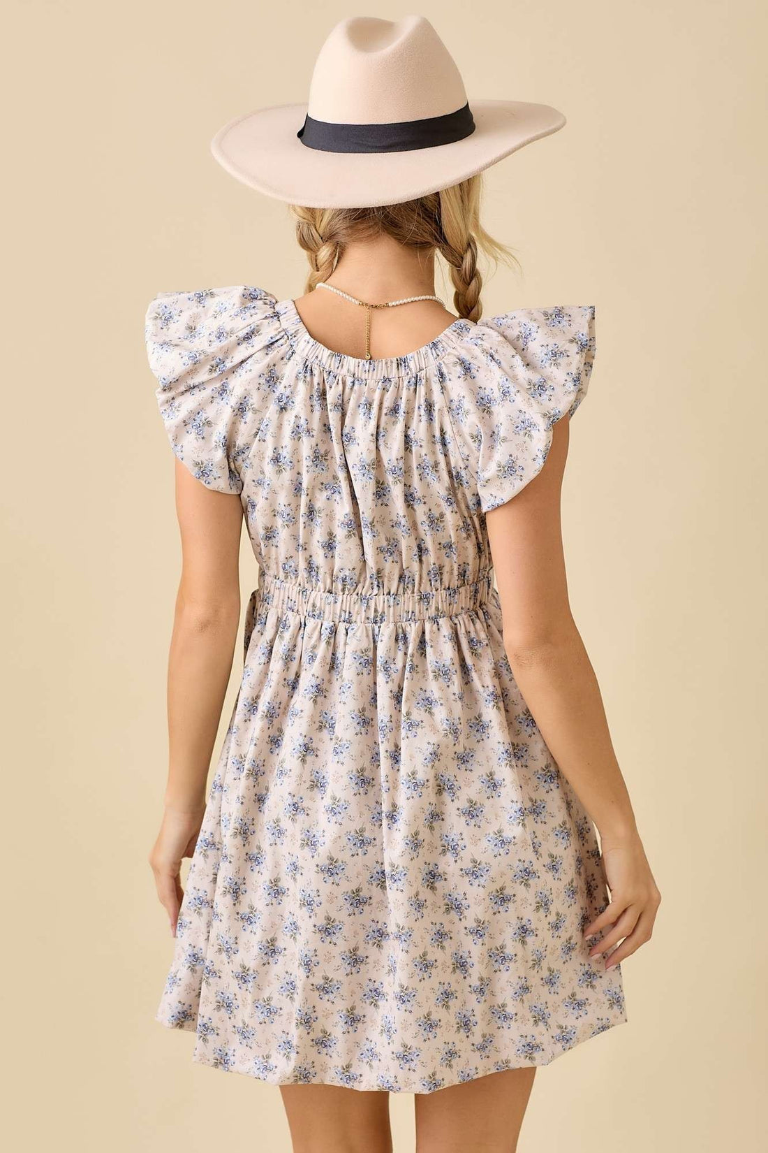 V NECK DRESS BUBBLE DRESS