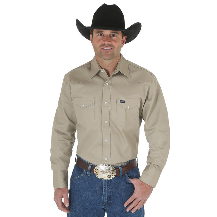 Wrangler® Authentic Cowboy Cut® Work Shirt – Khaki (MS70319)