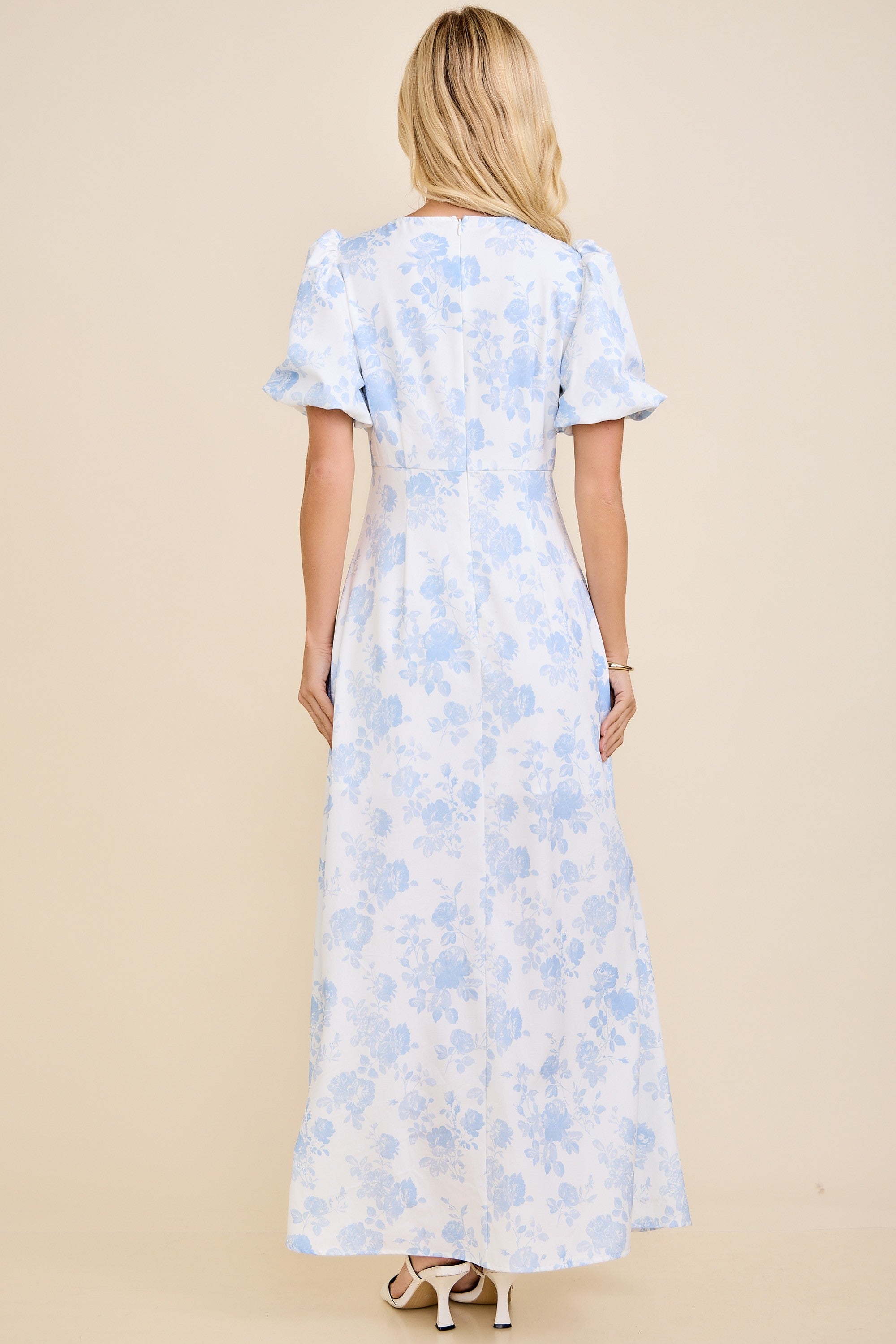 LD53118-LT ELEGANT FLORAL DRESS