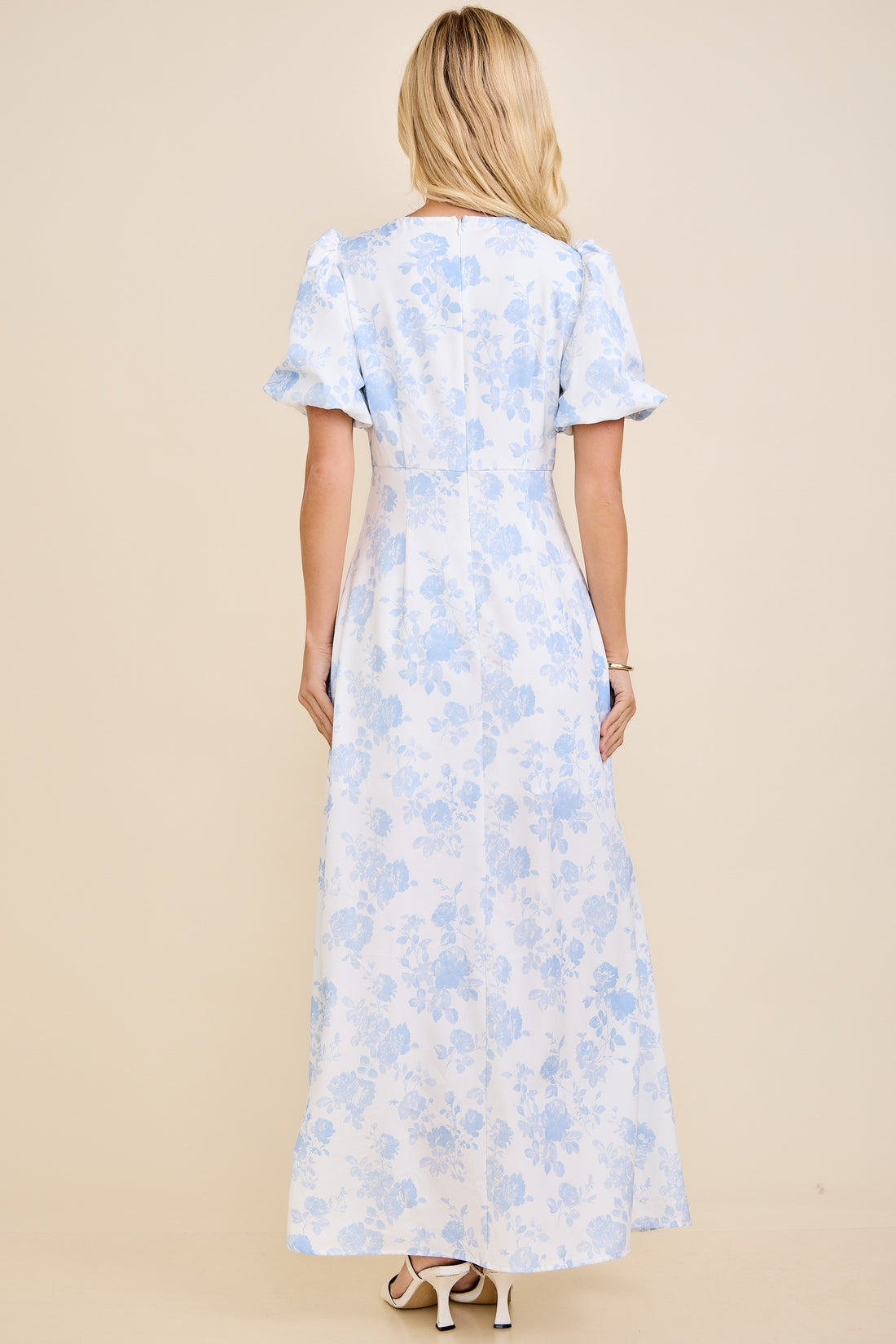 LD53118-LT ELEGANT FLORAL DRESS