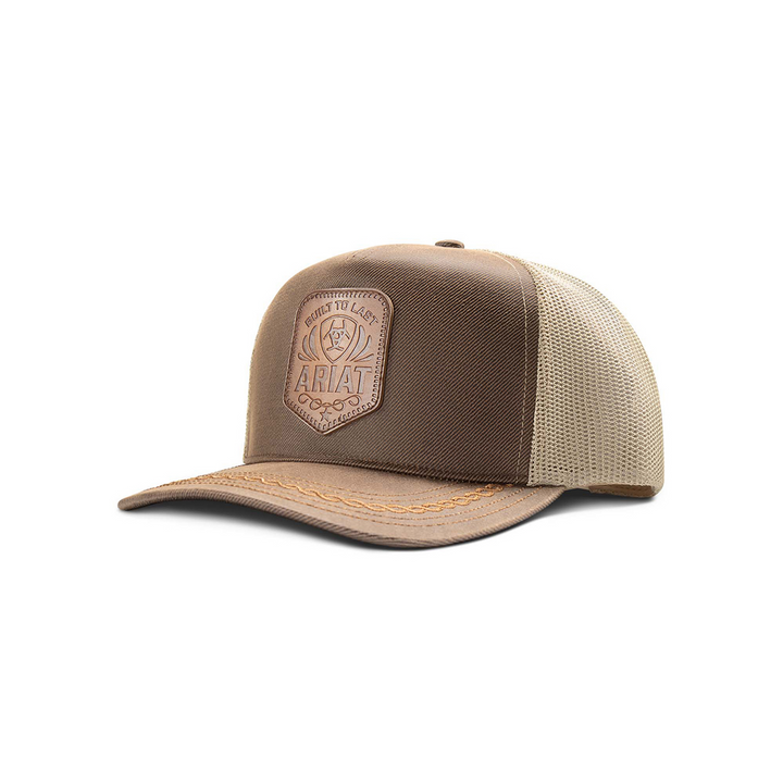 Ariat Oilskin Faux Leather Patch Cap – Tan A300094502