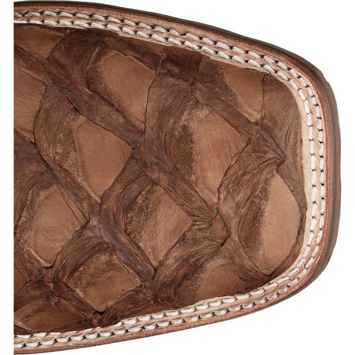 Tony Lama Prescott 11″ Pirarucu Western Boot – Toffe (Style  EP6097)