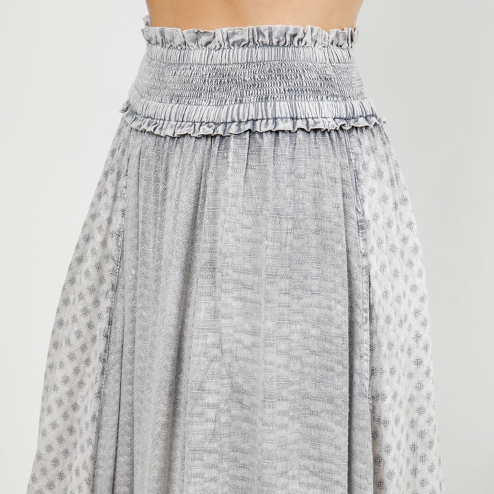Rustic Ruffled Maxi Skirt