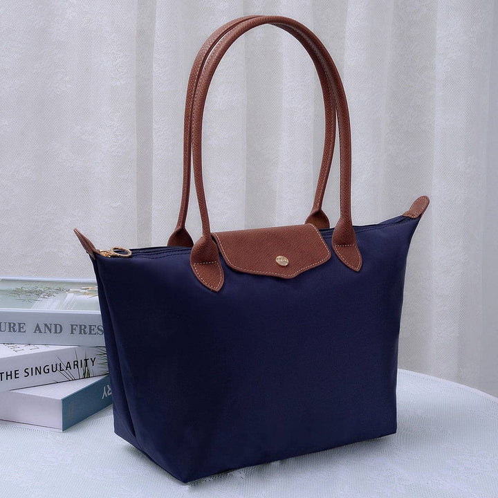 HM784 Hila 16 inch Nylon Tote Bag: Navy