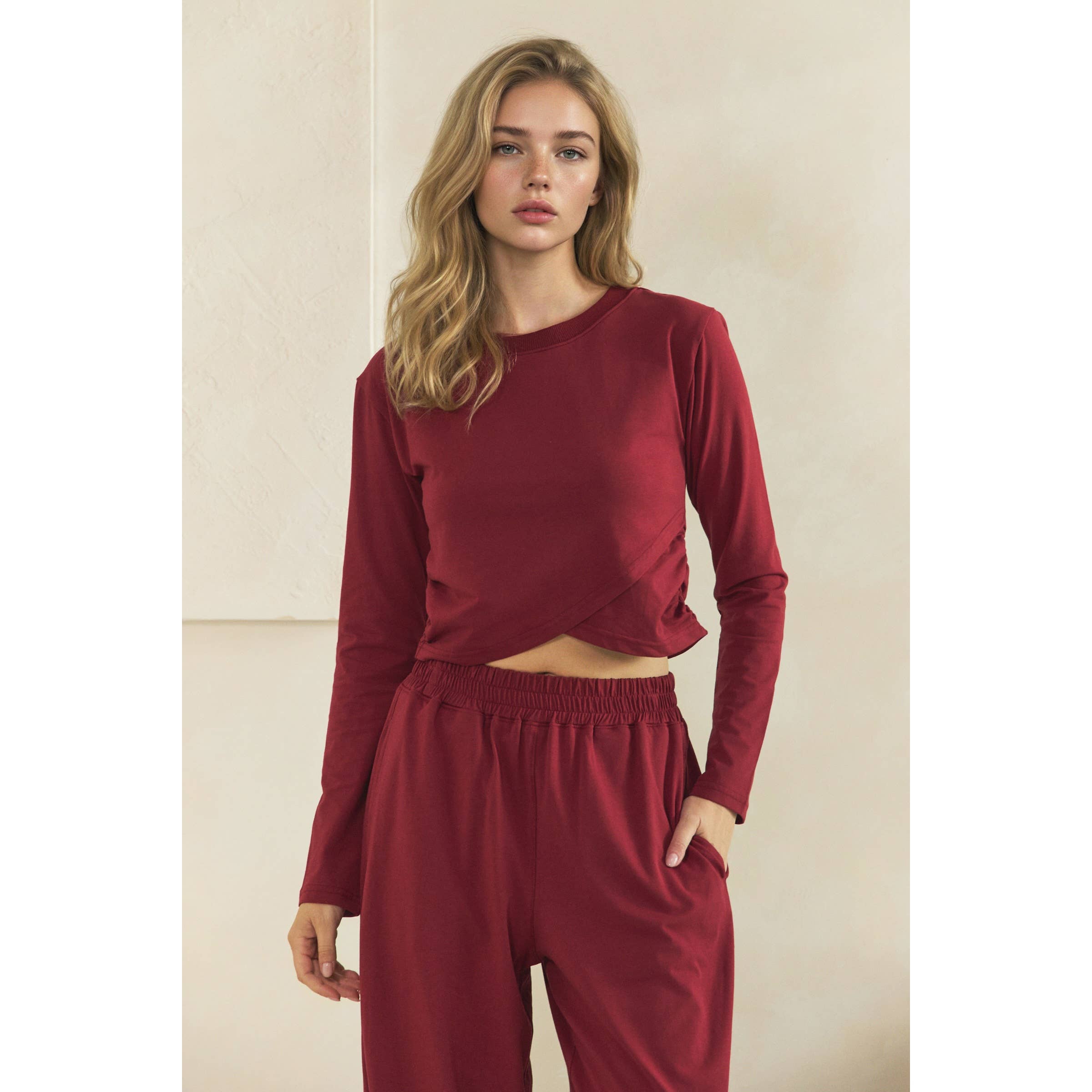 Cozy Twist Lounge Set: Charcoal / L