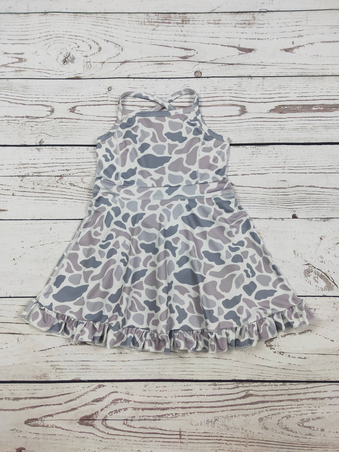 Baby Girls Camouflage Printed Athletic Dresses: 3-6M