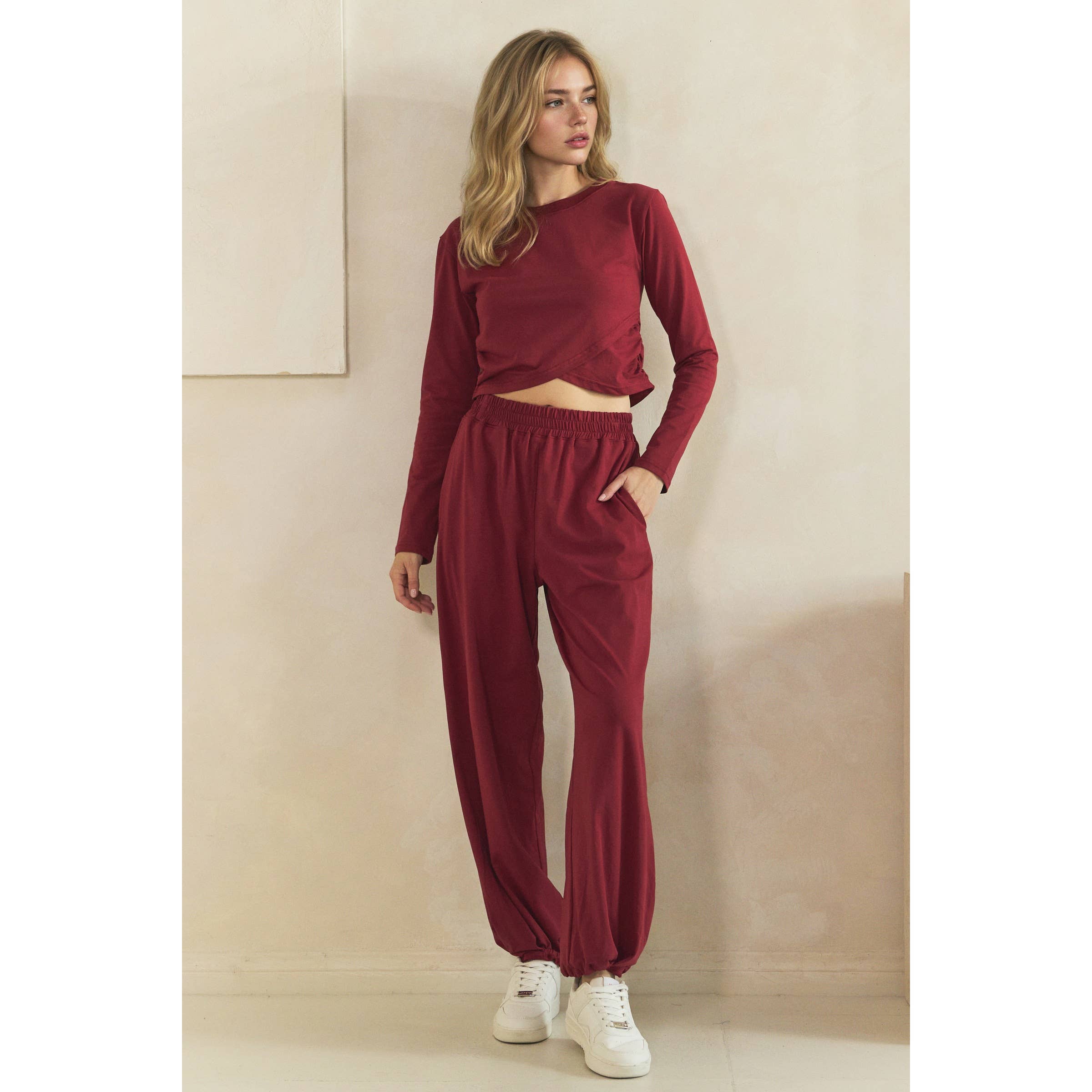 Cozy Twist Lounge Set: Charcoal / L