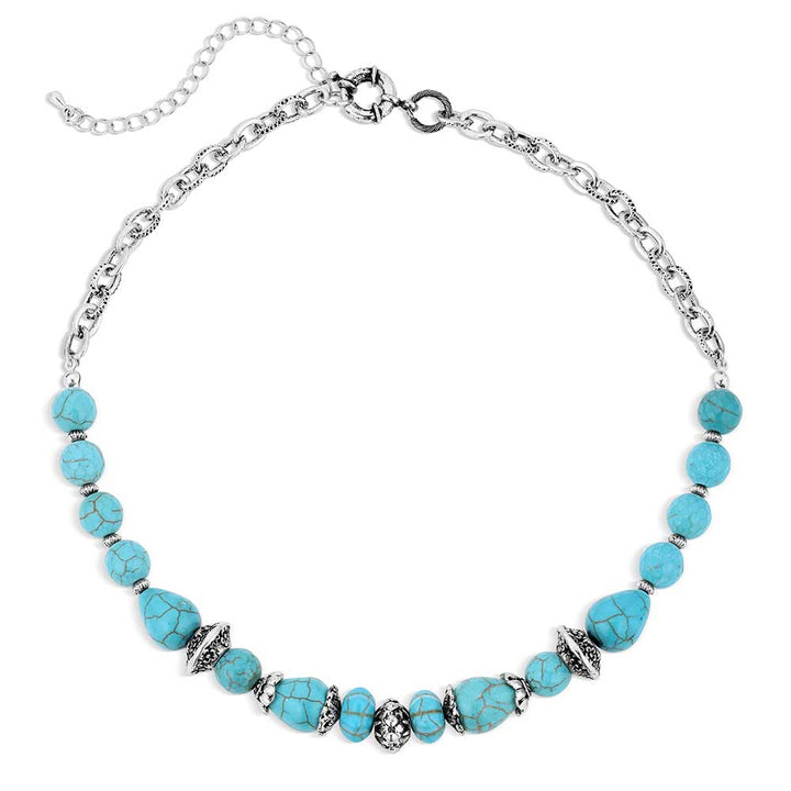 Montana Silversmiths Turquoise Patterns Bead Necklace (ANC6261)