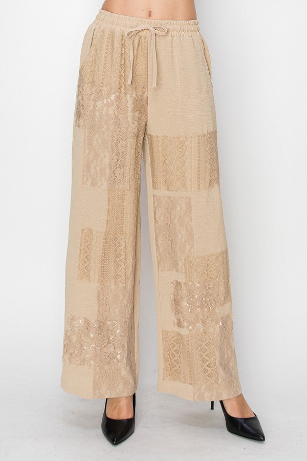 TAUPE DRAW STRING PANTS