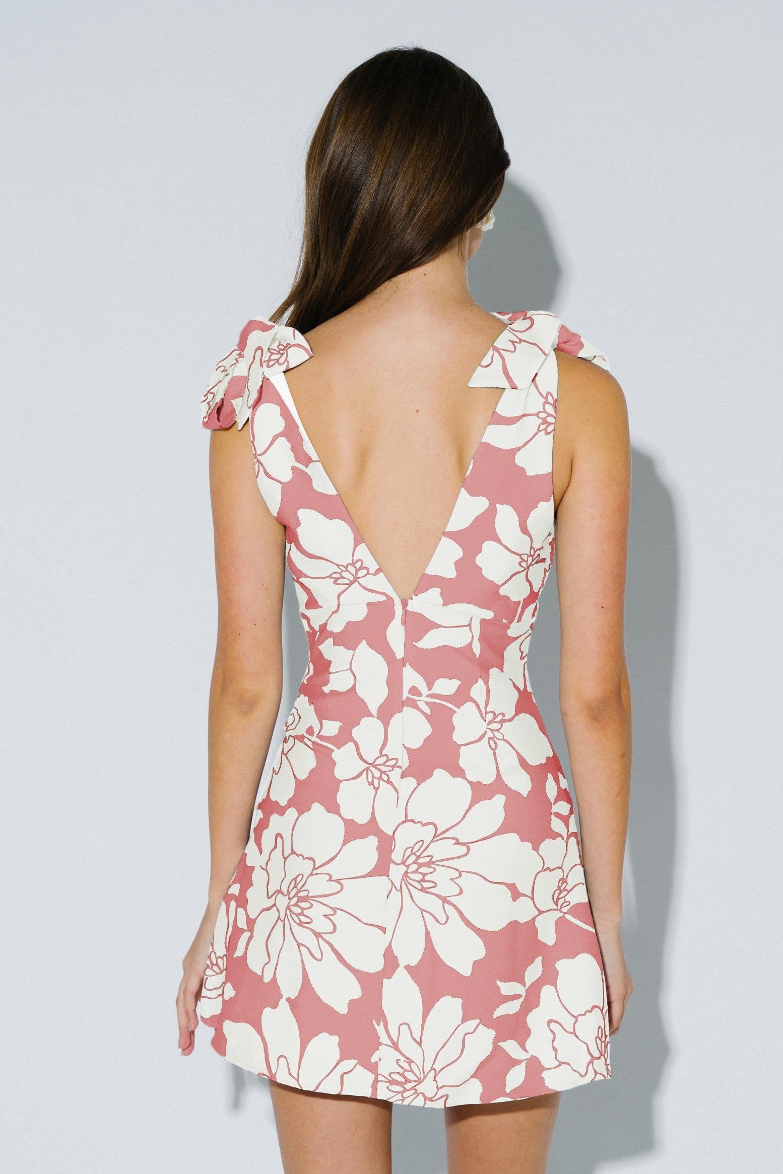 FLORAL PRINT BOW VEST