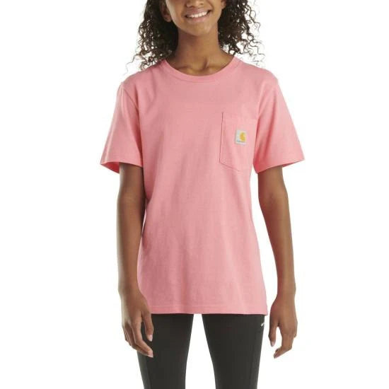 Carhartt® Youth Peach Pink Wash T-Shirt (CA6789-QA2W)