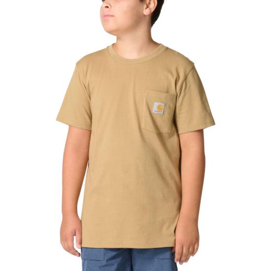 Carhartt® Short-Sleeve Pocket T-Shirt – Unisex – Dark Khaki (CA6788 CT06)