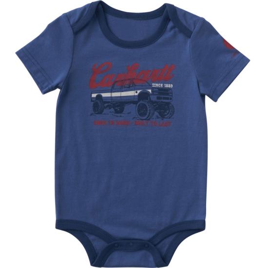 Carhartt® Boys’ Short Sleeve Truck Bodysuit – Baby (CA6828-HS2)