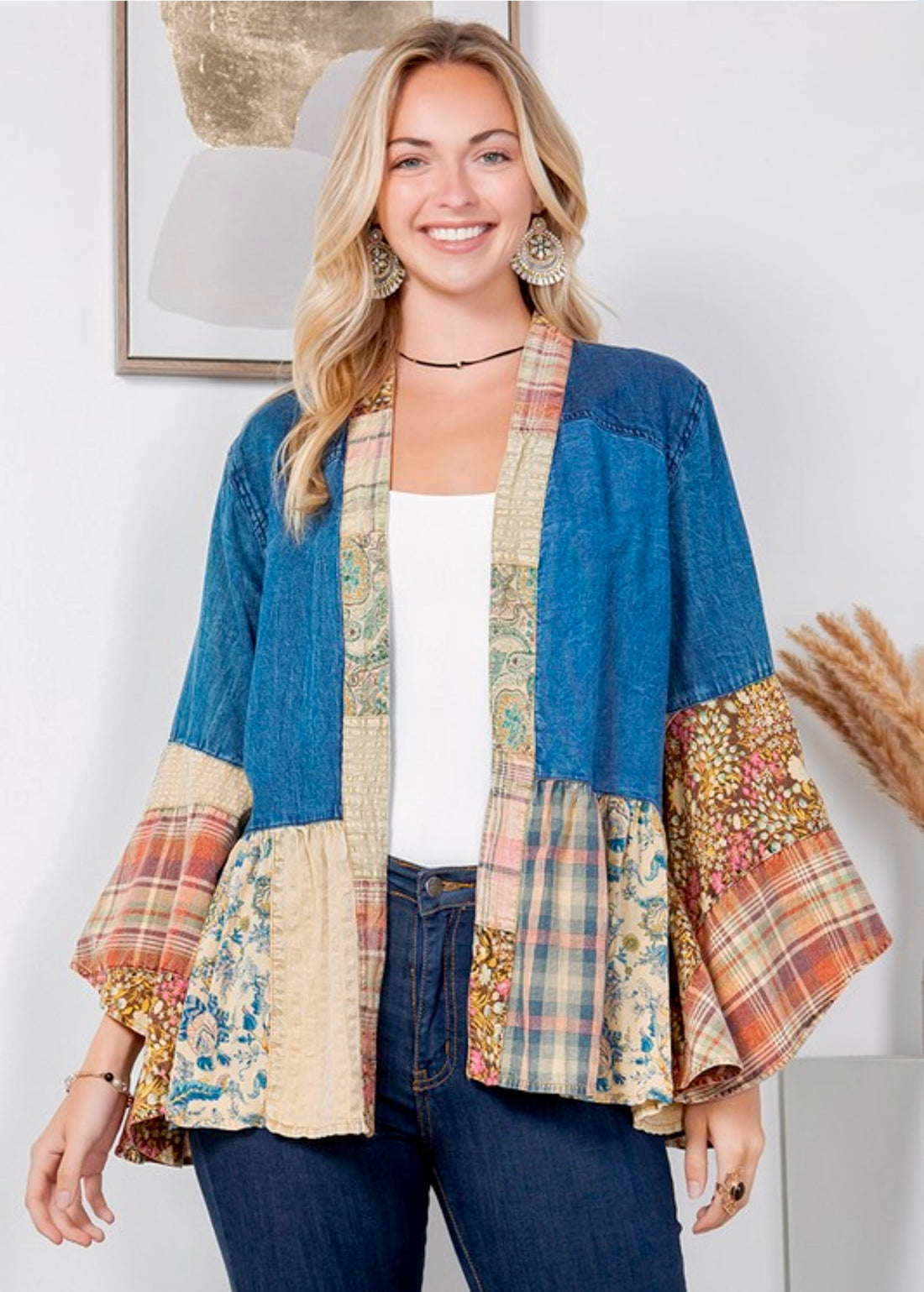 Overlay Patchwork Shirt