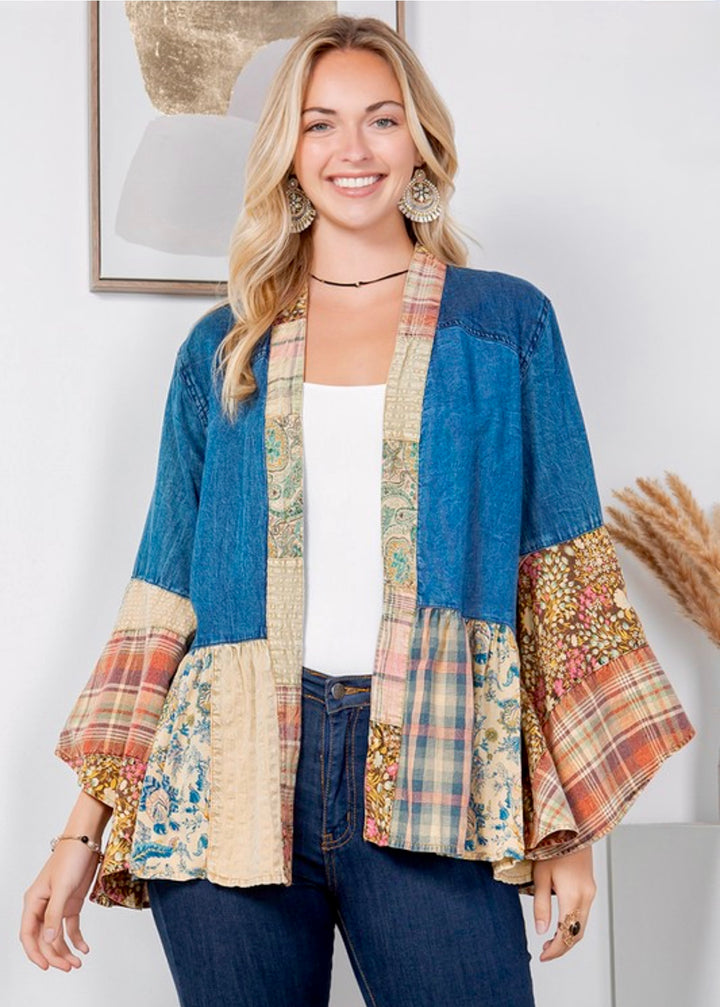 Overlay Patchwork Shirt