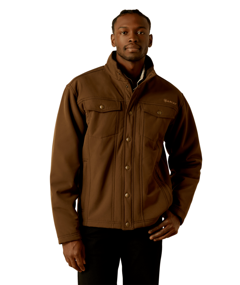 Ariat Vernon Sherpa 2.0 Snap Jacket – Style 10062618 (Dark Brown)