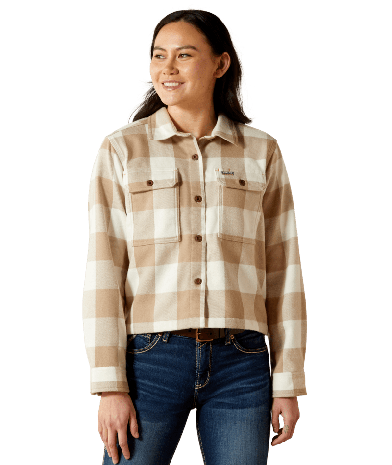 Ariat Rebar Heavy Flannel Work Shirt – Silver Mink