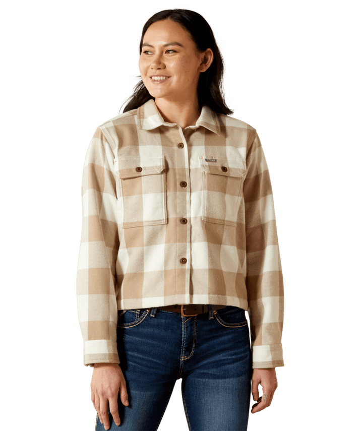 Ariat Rebar Heavy Flannel Work Shirt – Silver Mink