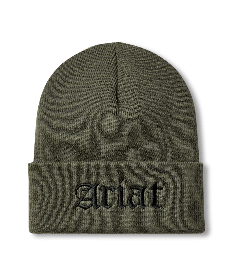 Ariat Rebar Embroidered Beanie – Light Olive (10063161)
