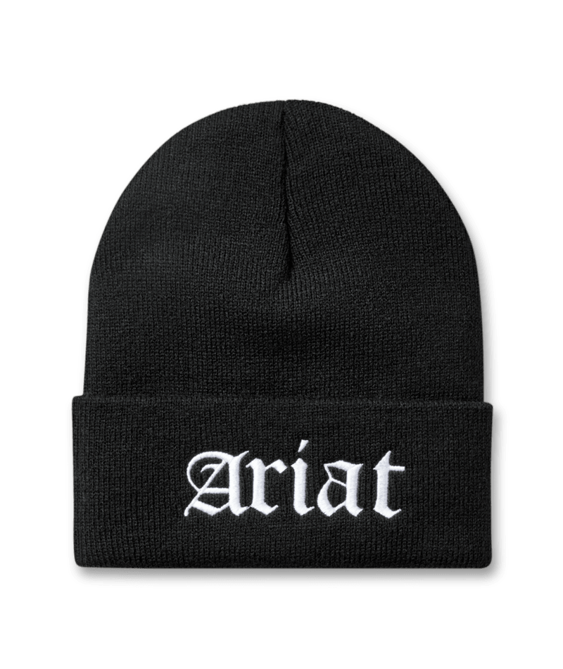 Ariat Rebar Embroidered Beanie – Black (10063162)