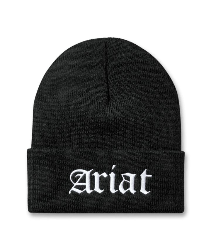 Ariat Rebar Embroidered Beanie – Black (10063162)