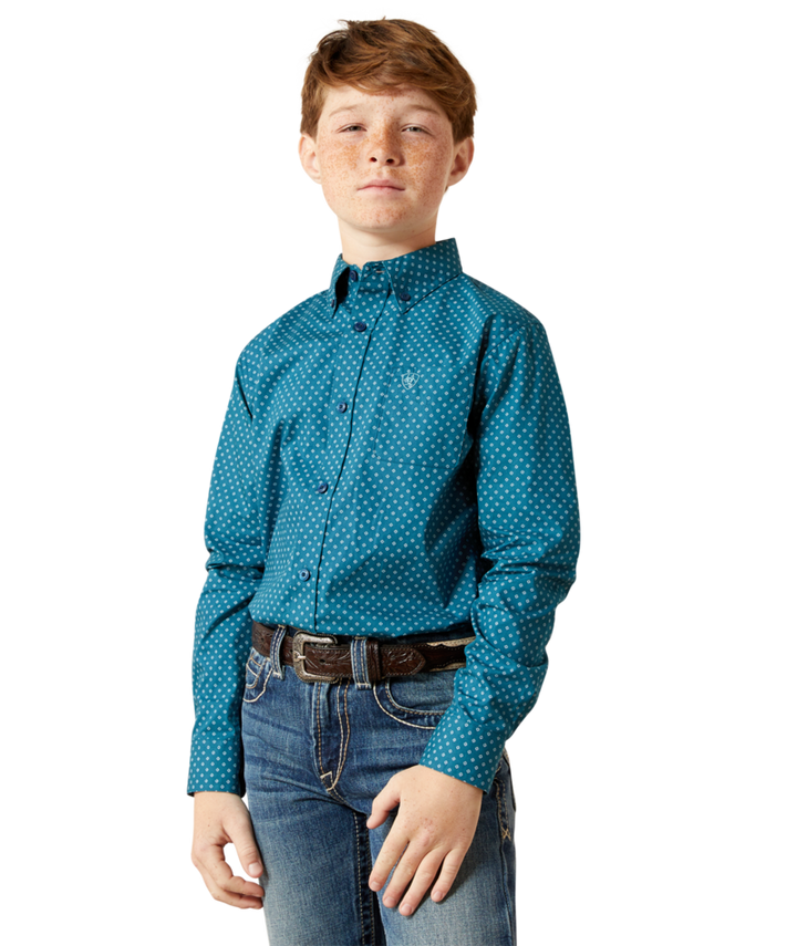 Ariat Youth Tyce Classic Fit Snap Western Shirt — Style 10065986