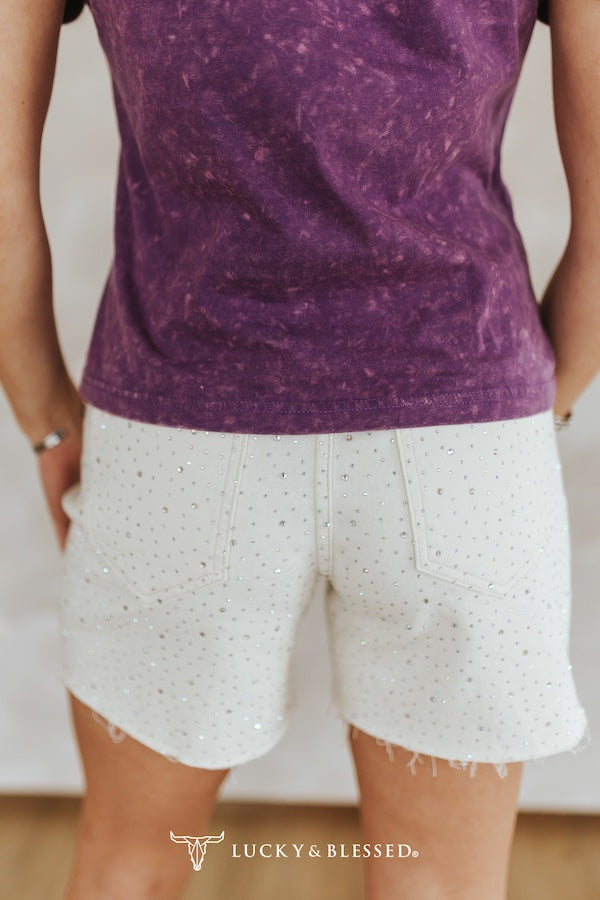 RHINESTONE SHORTS