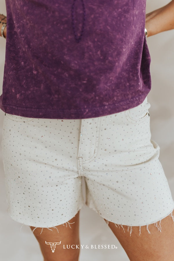 RHINESTONE SHORTS