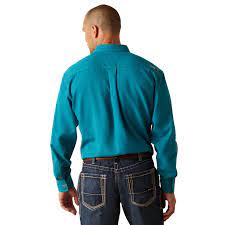 MENS FR INHERENT LS WORK SHIRT AQUA 10049031