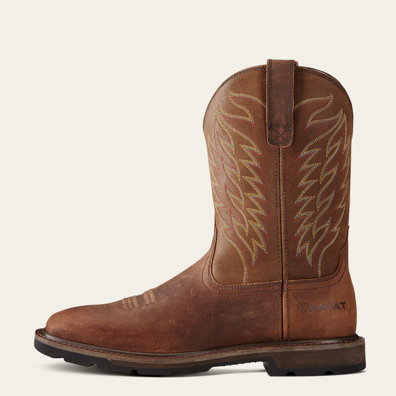 ARIAT MENS GROUNDBREAKER WIDE SQUARE SOFT TOE: 10020059