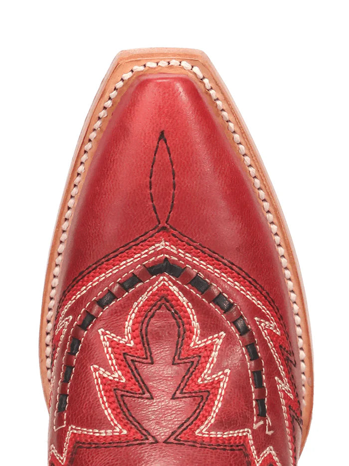 Dan Post® Women’s Mesa Snip Toe Leather Boots – Red (DP7021)