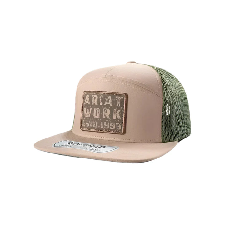 Ariat Work Leather Patch Snapback Cap – A290002108