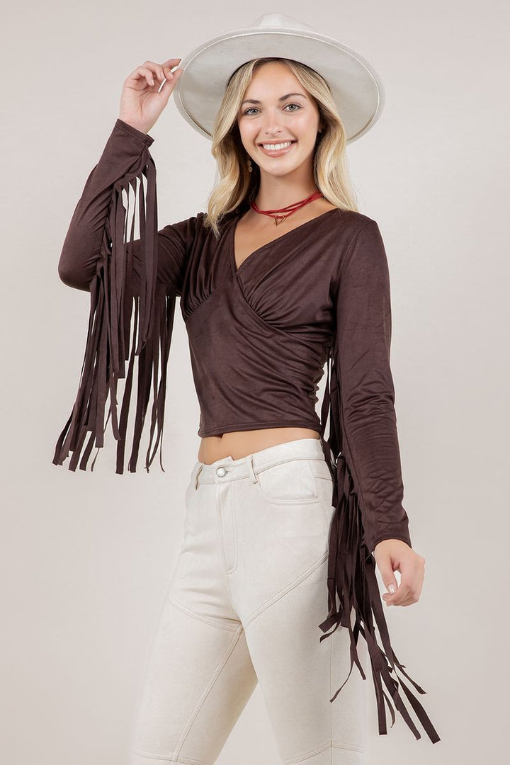 CHOCOLATE FRINGE TOP