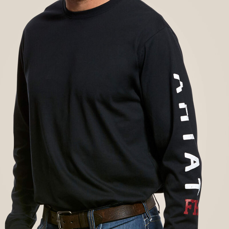 10026434MNS FR RFNK SKL LGO T-SH BLK